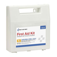 FAO 50 Person Bulk Plastic First Aid Kit With Dividers, ANSI A+, Type I & II
