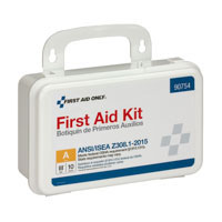 First Aid Only 10 Person Bulk Plastic First Aid Kit, ANSI A Compliant
