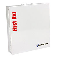 Smart Compliance ANSI A+ Kit w/o Medications in Medium Metal Cabinet by First Aid Only