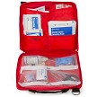 Load image into Gallery viewer, FAO First Responder Kit - 120 piece, Red Cordura Bag w/Handle &amp; Shoulder Strap
